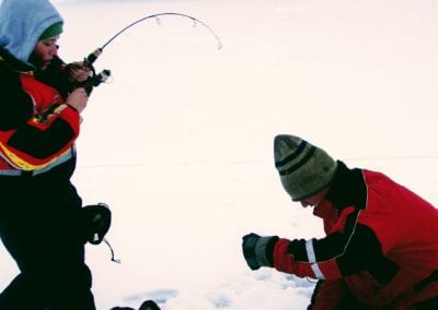 Ice Fishing Lake Trout in Ontario