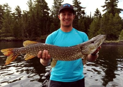 Pike fishing in Canada on the Manitou