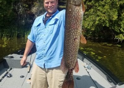 Trophy Northern Pike caught on the Manitou