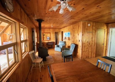 Tipperary Outpost Cabin Dining and Living Area