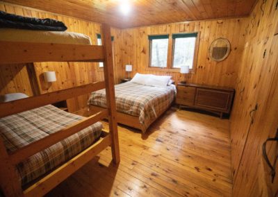 bedroom in brigadoon cabin