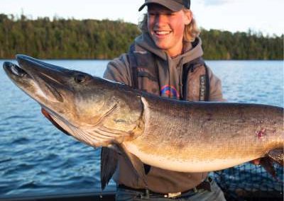 Trophy muskie caught at Lower Manitou lake in Ontario