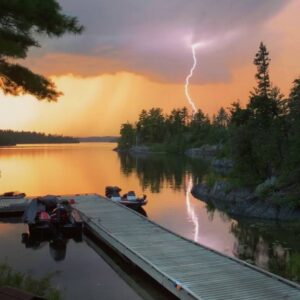 Lightning at Lower Manitou Lake Ontario