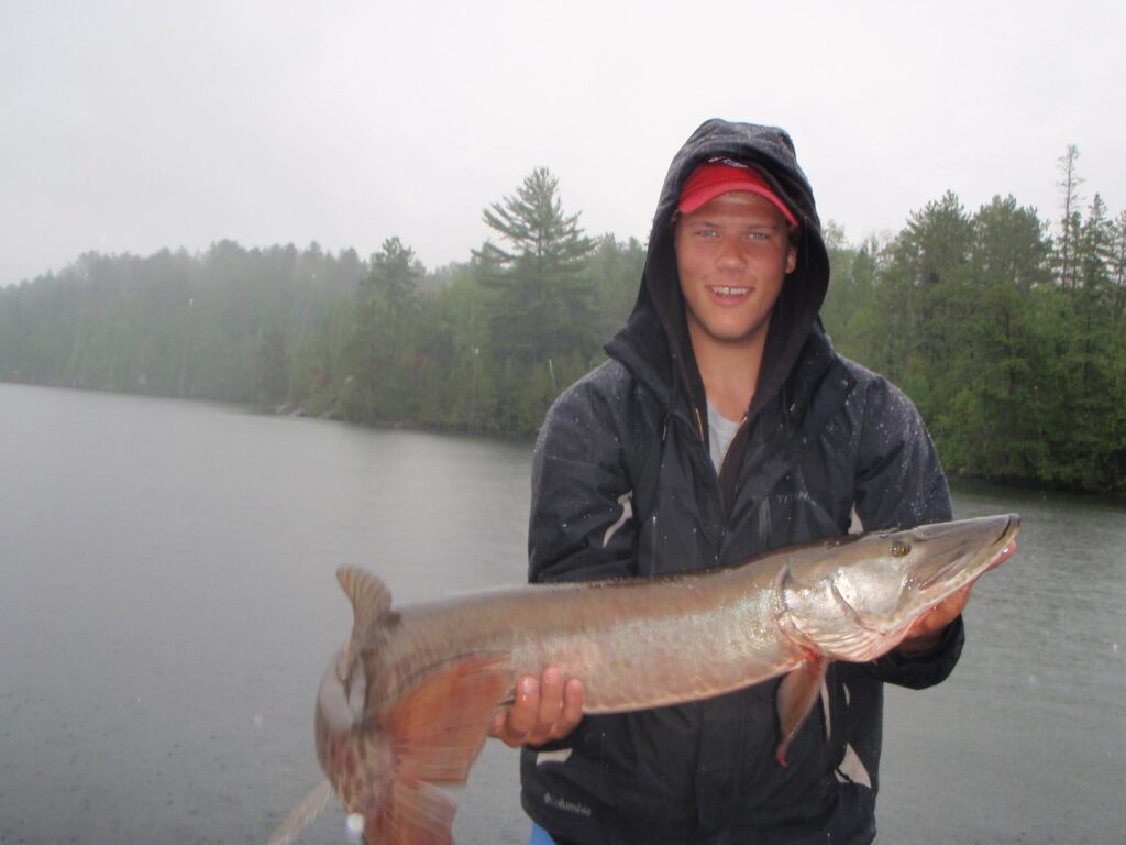 Muskie in the Rain @ Lower Manitou
